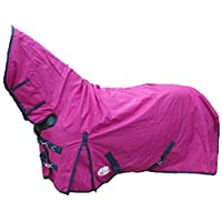 Los mejores  - Mejor en caballo Boh 200G peso medio 600D Rip Stop fijo Combo cuello impermeable manta